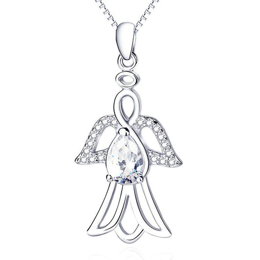 925 Sterling Silver Angel Fashion Necklace