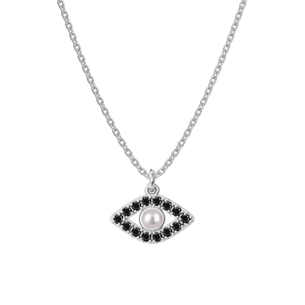 925 Sterling Silver Evil Eye Fashion Pendant Necklace