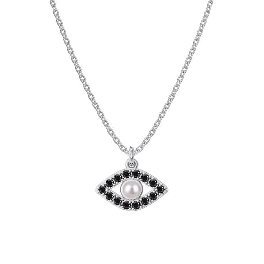 925 Sterling Silver Evil Eye Fashion Pendant Necklace