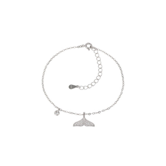 925 Sterling Silver Fish Tail Fashion Bracelet