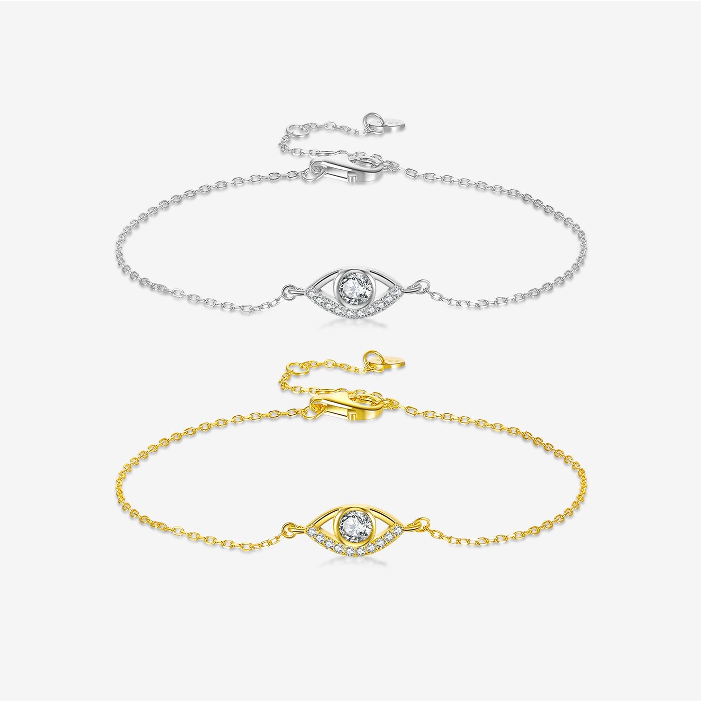 925 Sterling Silver Eye Fashion Bracelet
