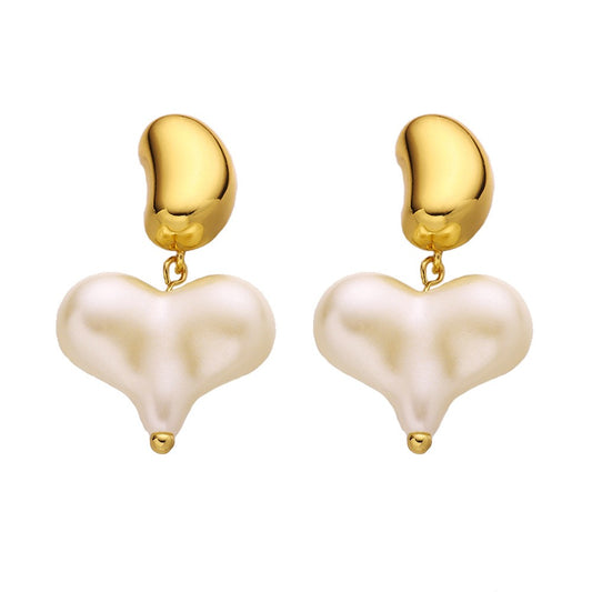 Stainless Steel Fashion Heart Earrings