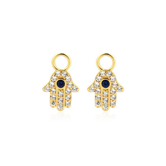 925 Sterling Silver HAMSA Earrings Charm