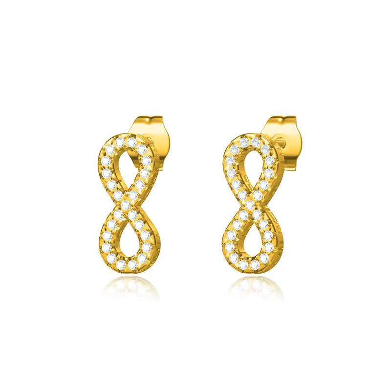 Stainless Steel Jewelry Fashion Infinity Earrings