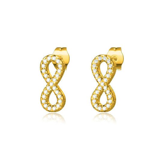 Stainless Steel Jewelry Fashion Infinity Earrings