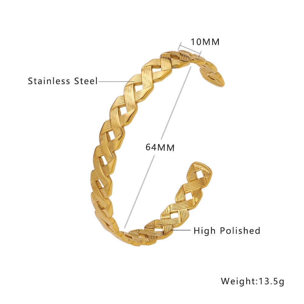 Stainless Steel Jewelry Minimalist Fashion Bangle