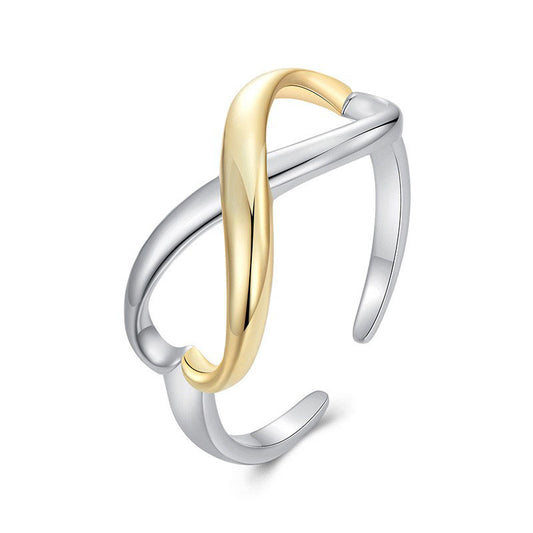 925 Sterling Silver Infinite Love Fashion Open Ring