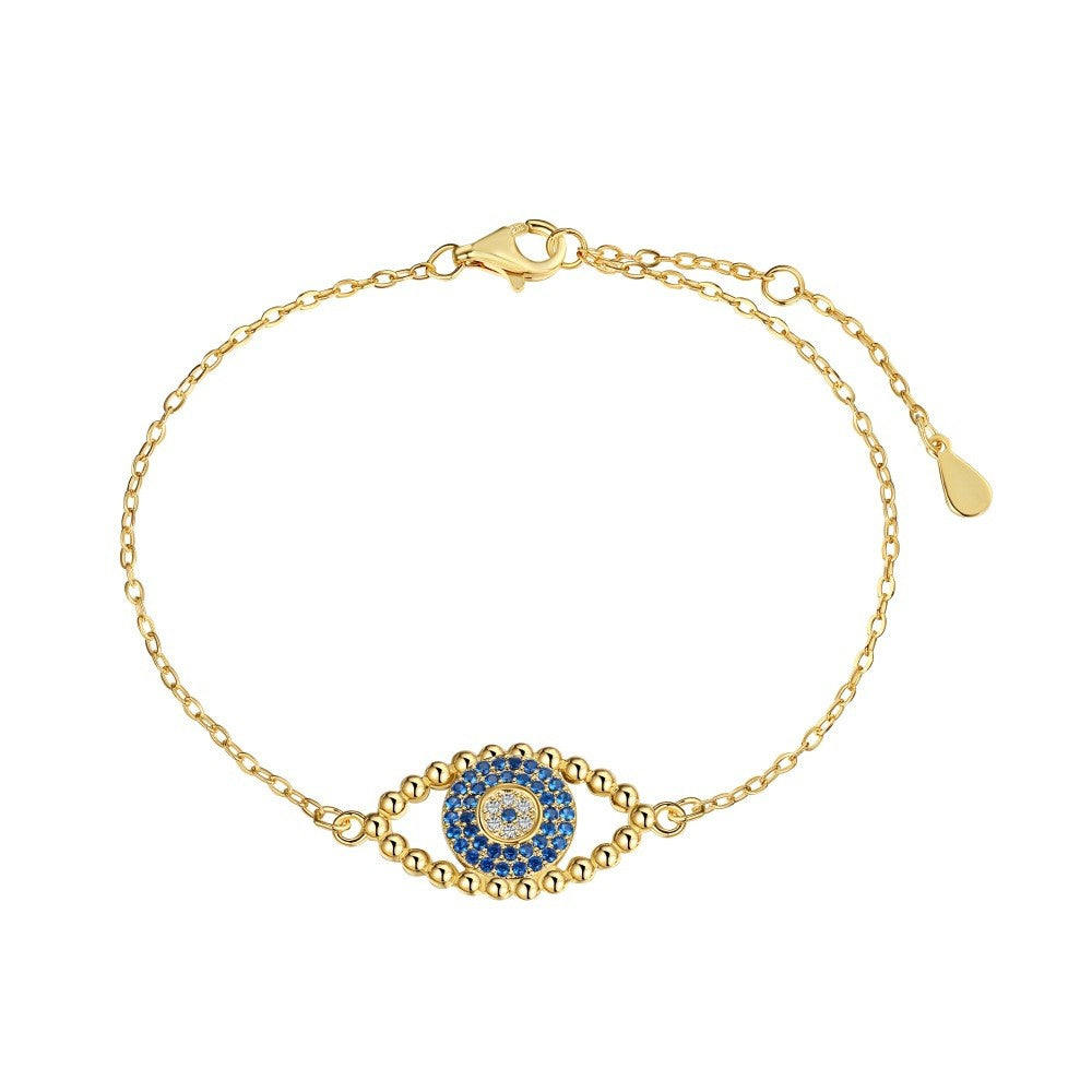 925 Sterling Silver Evil Eye Fashion Bracelet