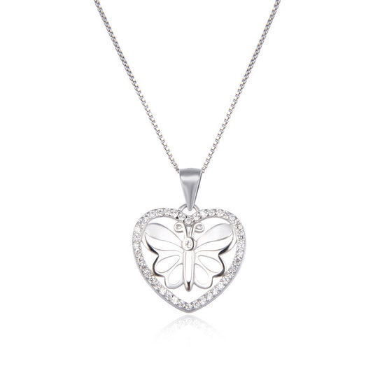 925 Sterling Silver Heart Necklace