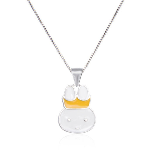 925 Sterling Silver Rabbit Cute Necklace