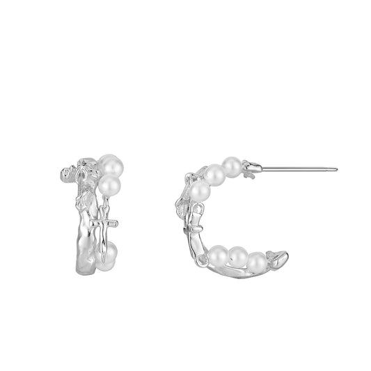 925 Sterling Silver Cross Earrings