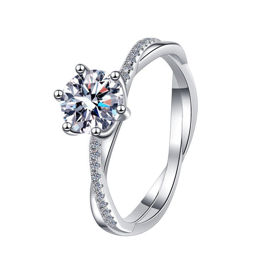 925 Sterling Silver Elegant Cubic Zirconia Fashion Ring