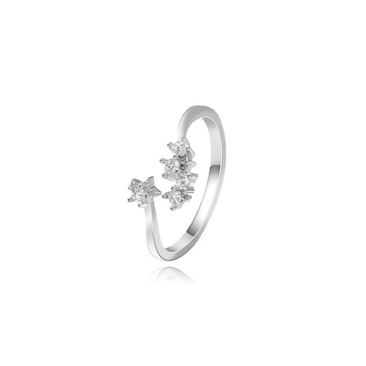 925 Sterling Silver Open Fashion Ring