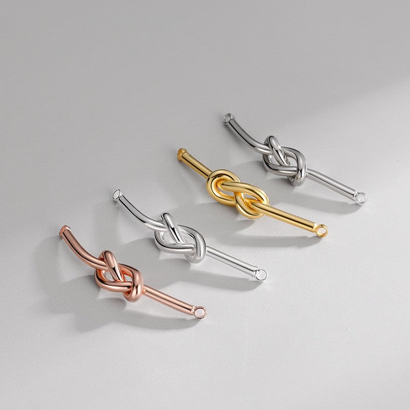 925 Sterling Silver Charm Knot For Jewelry DIY