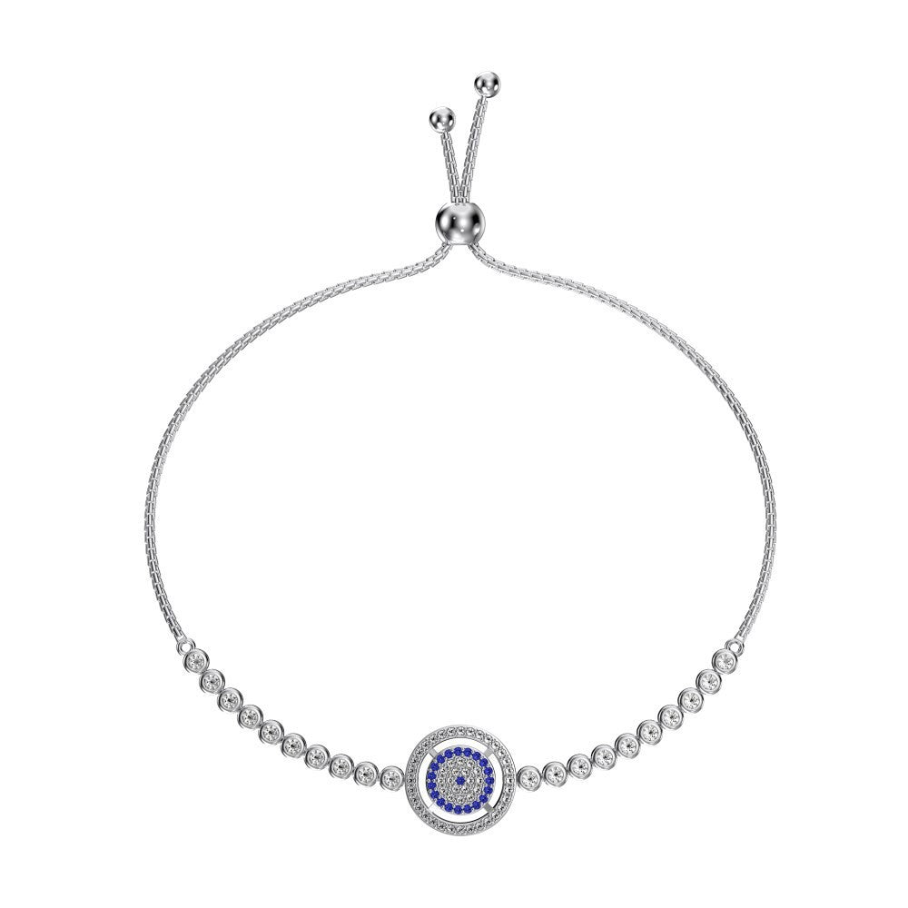 925 Sterling Silver Evil Eye Fashion Bracelet