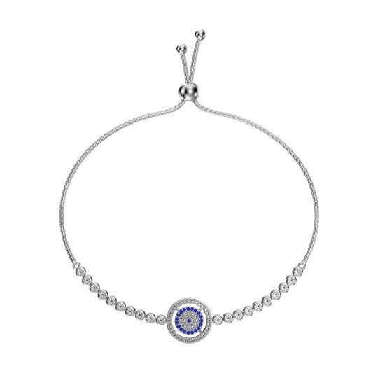 925 Sterling Silver Evil Eye Fashion Bracelet