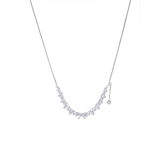 925 Sterling Silver Zircon Necklace