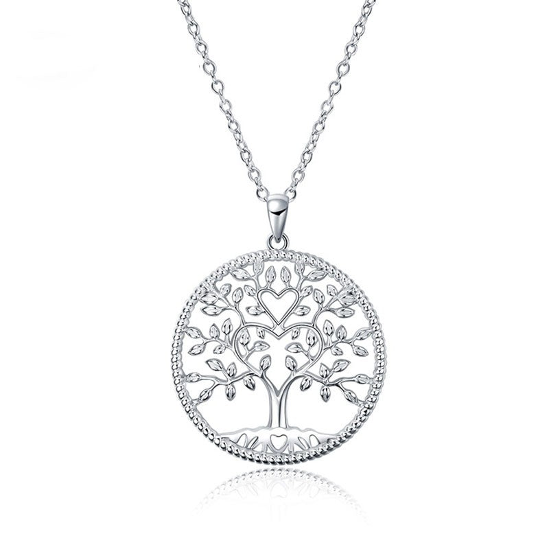 925 Sterling Silver Tree of Life Fashion Necklace