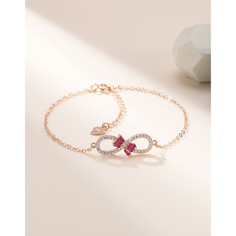 925 Sterling Silver Infinity Fashion Bracelet