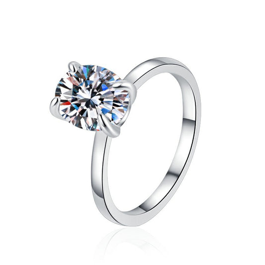 925 Sterling Silver Elegant Cubic Zirconia Fashion Ring