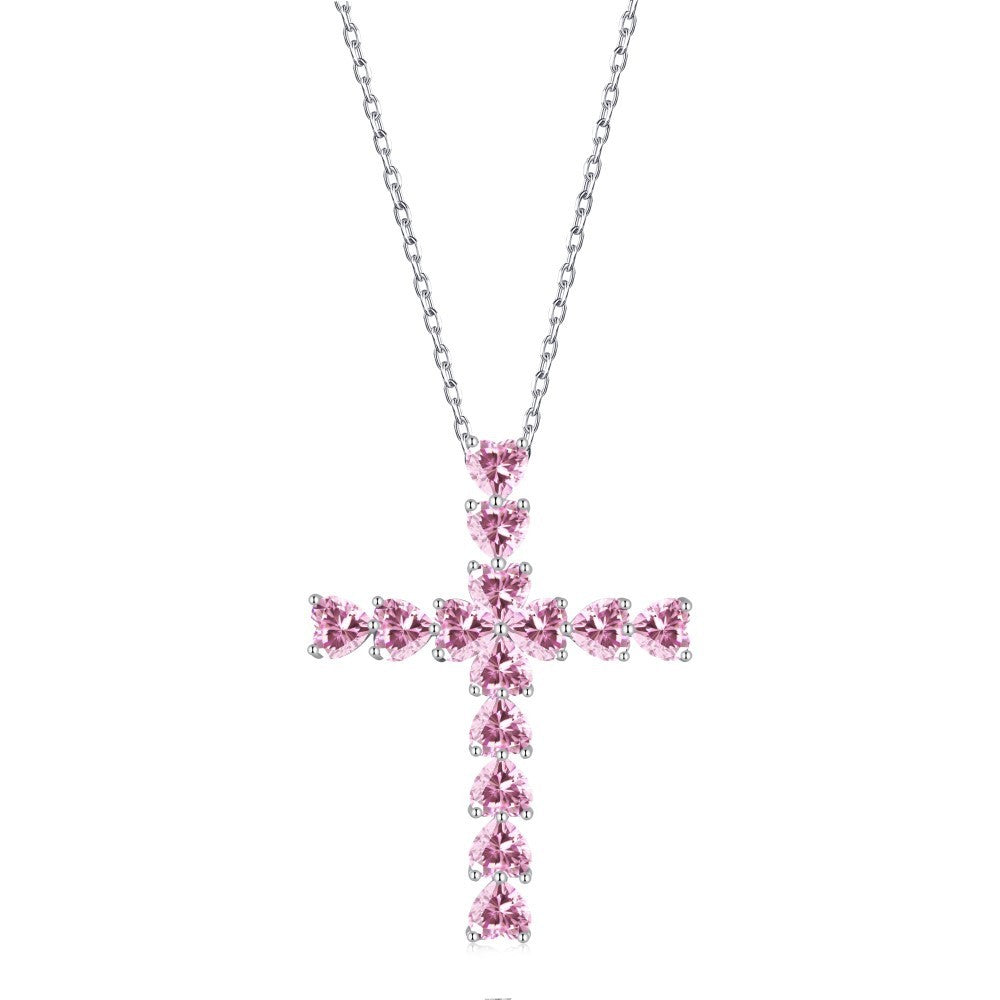925 Sterling Silver Cross Pendant Necklace