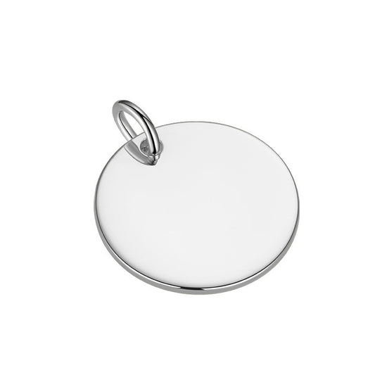 925 Sterling Silver Blank Round Charm 4mm 5mm 6mm 8mm 11mm 12.5mm 14mm 15mm 18mm 20mm 22mm 25mm 30mm 35mm For Jewelry DIY