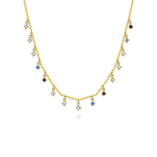 925 Sterling Silver Zircon Pendant Necklace