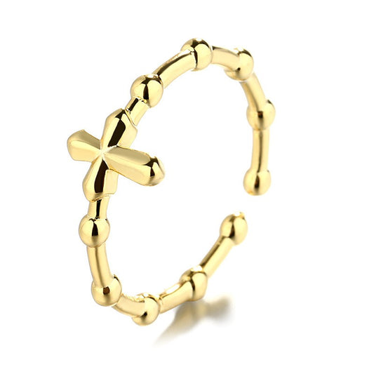 925 Sterling Silver Cross Fashion Ring