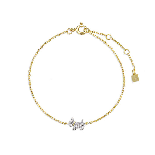 925 Sterling Silver Dog Fashion Bracelet