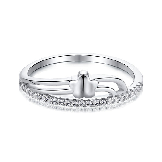 925 Sterling Silver Shooting Star Wishing Fashion Ring