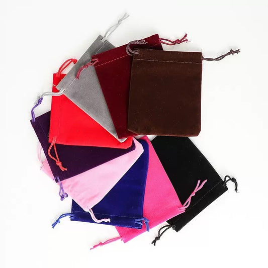 Drawstring Velvet Jewelry Pouch