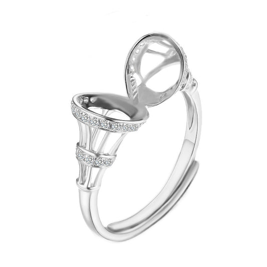 925 Silver Ring mountings for Pearl