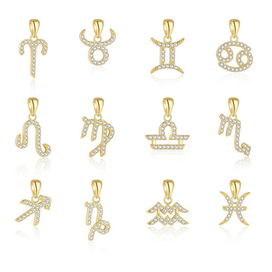 925 Sterling Silver Charm Constellation Pendant For Necklace Jewelry DIY