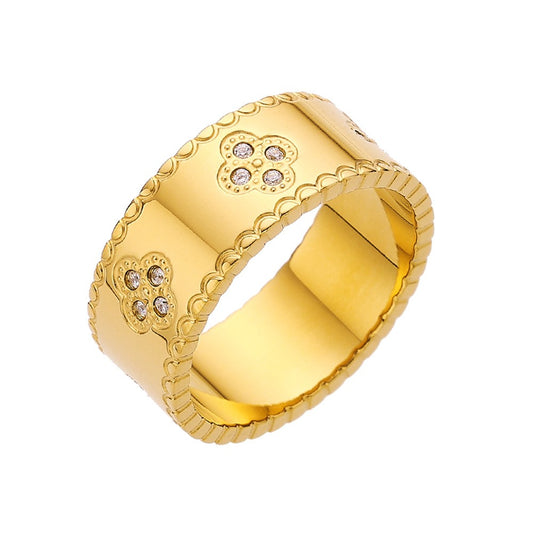 Stainless Steel Band Fashion Ring