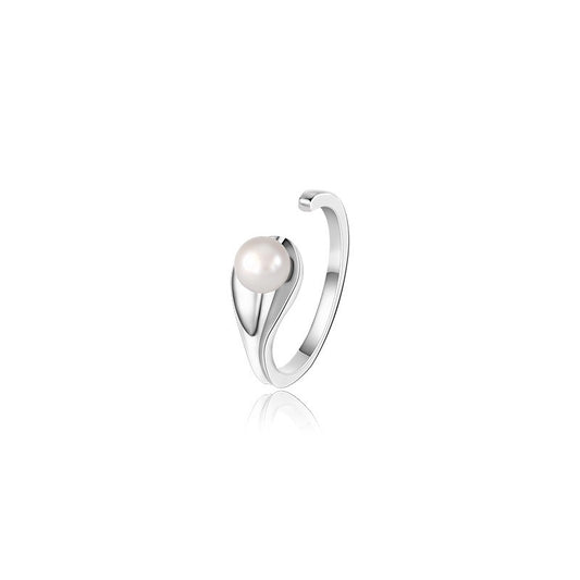 925 Sterling Silver Pearl Fashion Ring