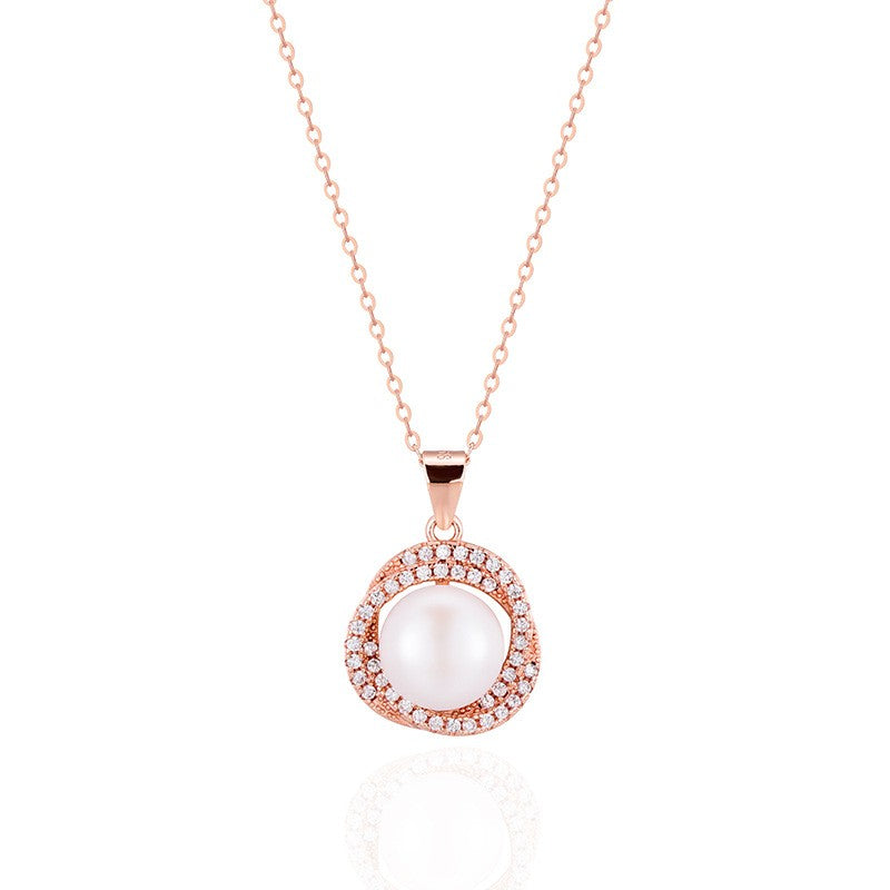 925 Sterling Silver Pearl Fashion Necklace