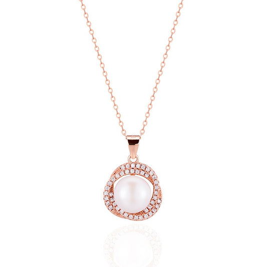 925 Sterling Silver Pearl Fashion Necklace