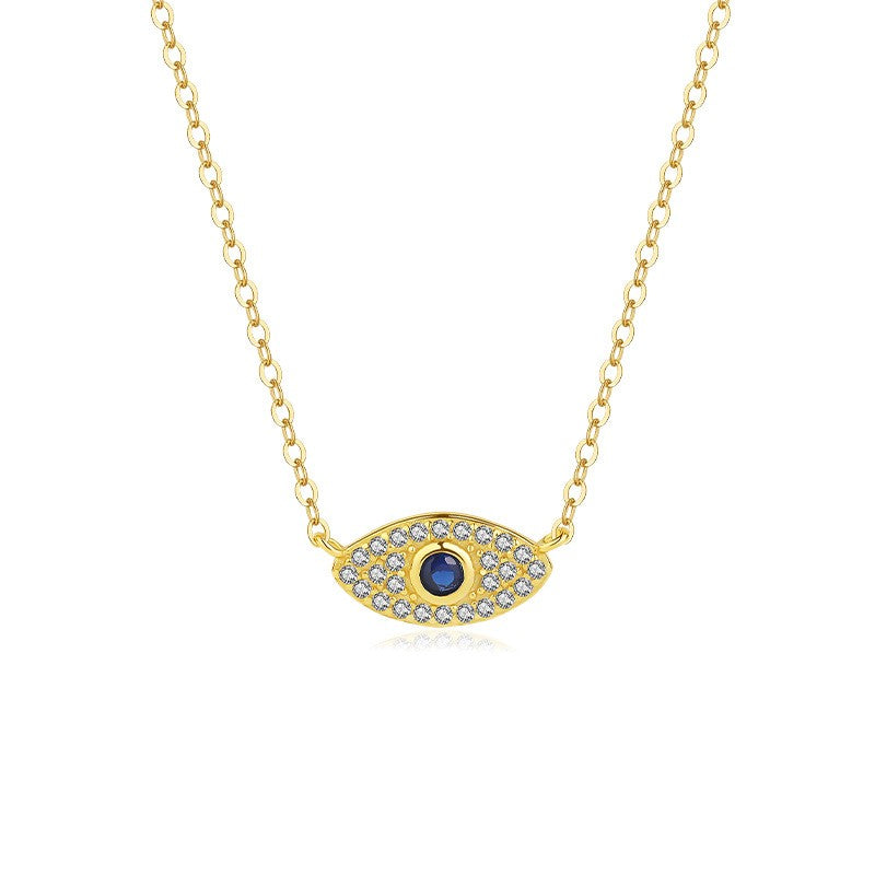 925 Sterling Silver Evil Eye Pendant Necklace