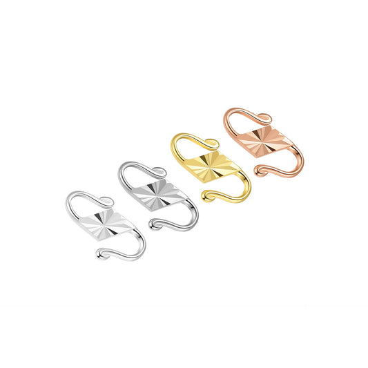 925 Sterling Silver S-Hook Clasp For Jewelry DIY