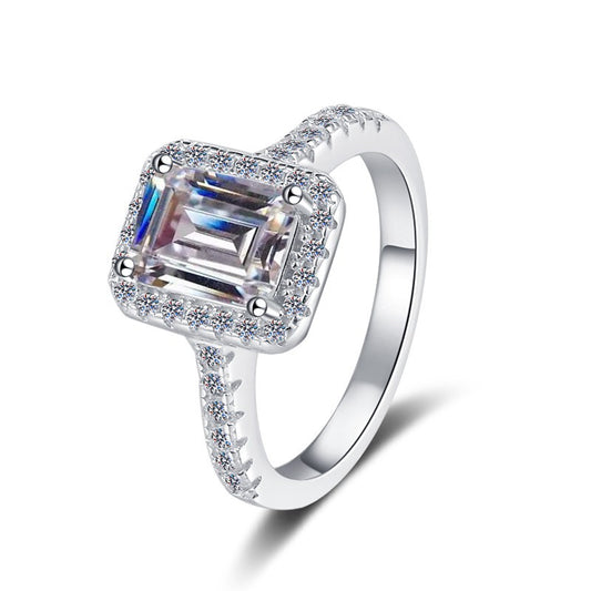 925 Sterling Silver Elegant Cubic Zirconia Fashion Ring