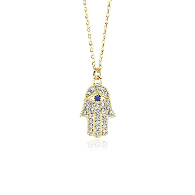 925 Sterling Silver Evil Eye Pendant Necklace