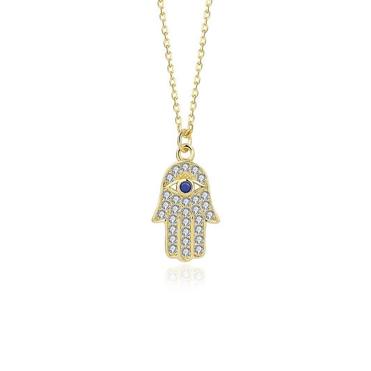925 Sterling Silver Evil Eye Pendant Necklace