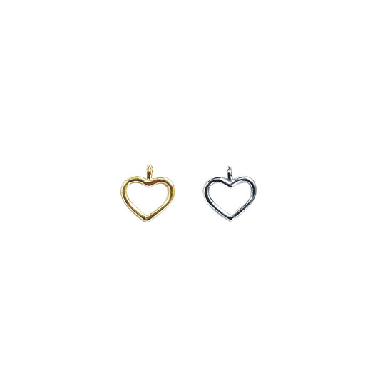 925 Sterling Silver Heart End Tag For Jewelry DIY