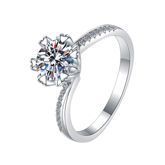 925 Sterling Silver Elegant Cubic Zirconia Fashion Ring