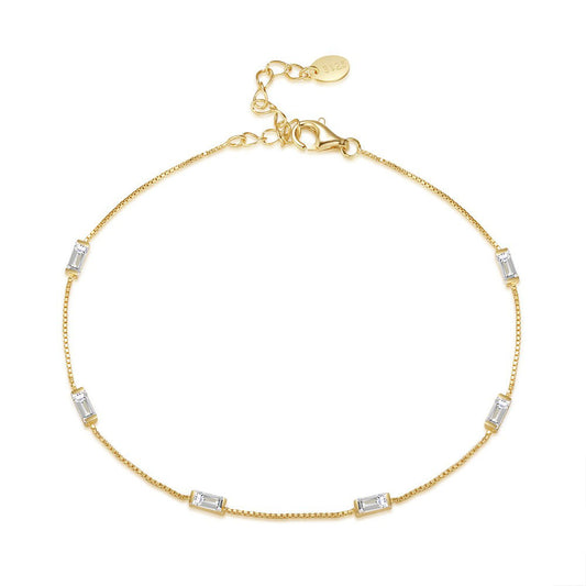 925 Sterling Silver Fashion Zircon Bracelet