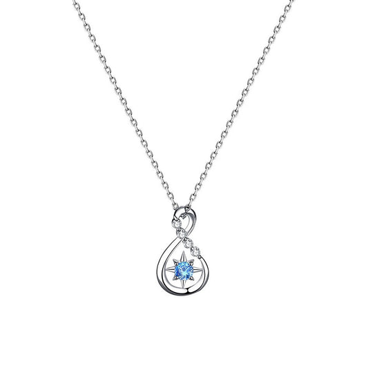 925 Sterling Silver Infinity Fashion Necklace