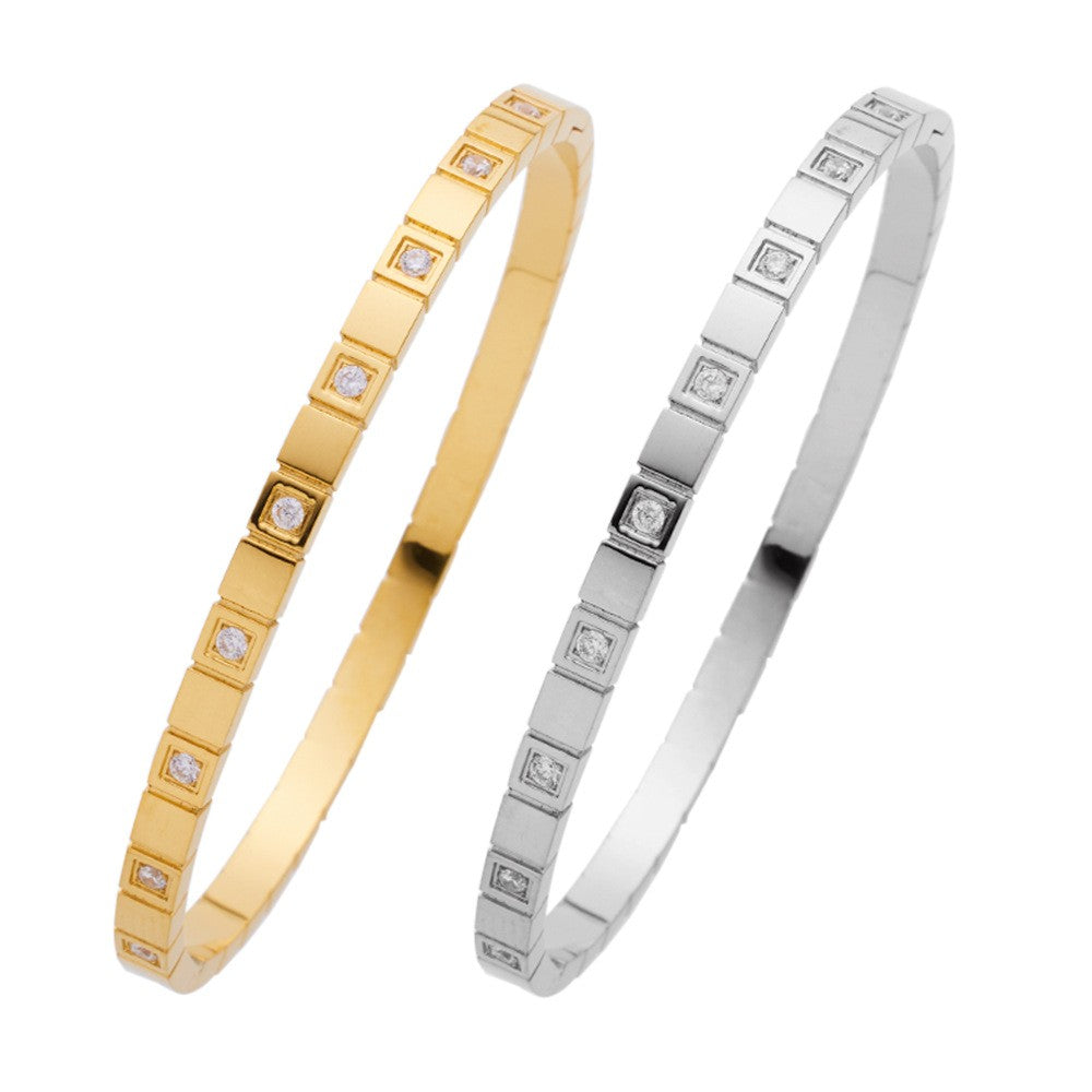 Stainless Steel Minimalist Fashion Bangle