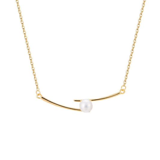 925 Sterling Silver Pearl Fashion Necklace