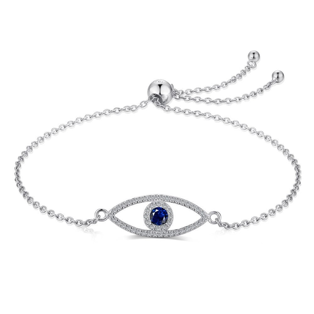 925 Sterling Silver Evil Eye Fashion Bracelet