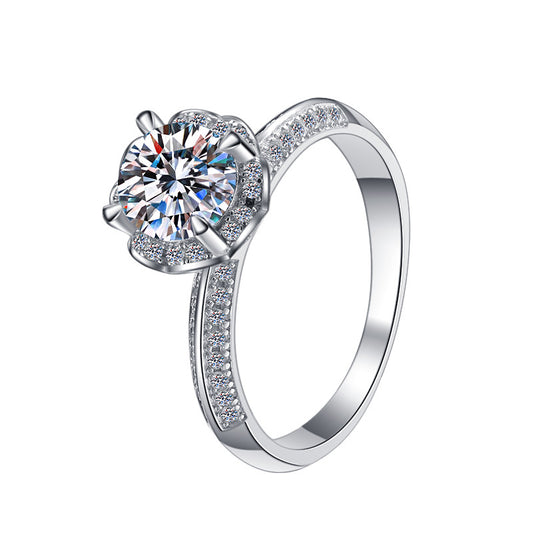 925 Sterling Silver Elegant Cubic Zirconia Fashion Ring